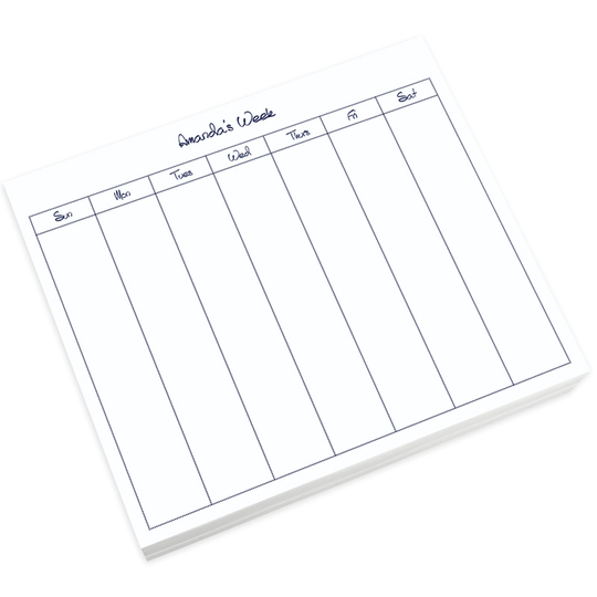 Organize by Week Chunky Pad